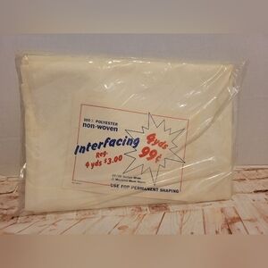 Vintage Sewing Aids -  Non-Woven Interfacing 4 yards x 22 23 inches